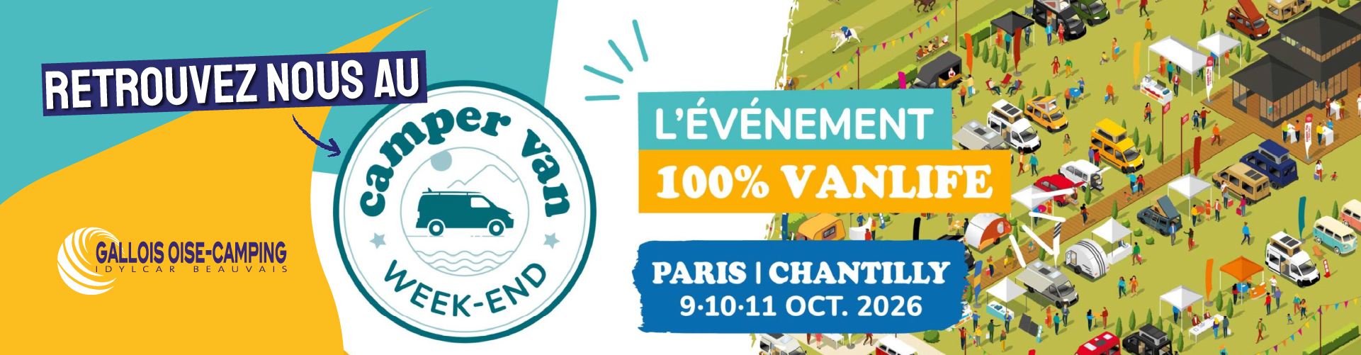 Campervan Week-End de Chantilly du 9 au 11 octobre 2026